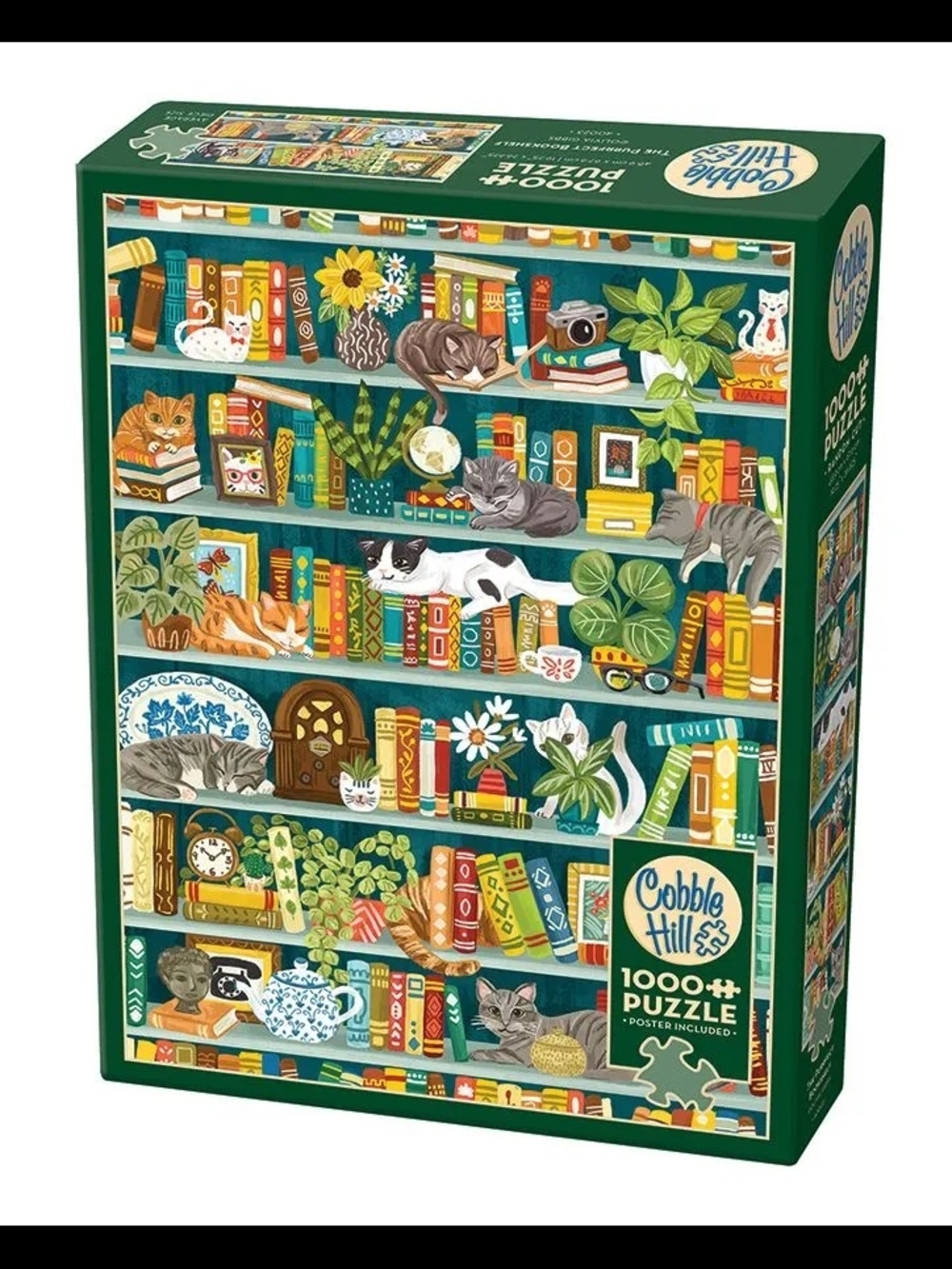Cobble Hill "The Purrfect Bookshelf" 1000-Piece Puzzle